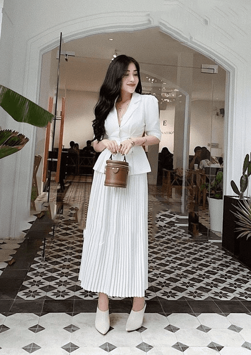 Váy đẹp 💖FREESHIP💖 giảm 20k nhập [VAYD30K] Đầm Đẹp Trắng Ren Dày Mịn Tay  Lỡ Freesize từ 40 đến 55 kg mã VD3168165 | Shopee Việt Nam