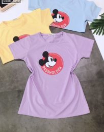 Tuyển ctv bán áo thun nữ cổ tròn in hình chuột Mickey