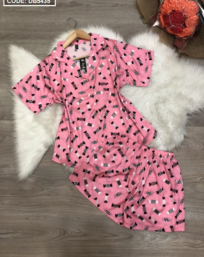 Set đồ bộ nữ Pijama quần đùi latin - DB5435