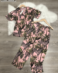 Tìm sỉ đồ bộ nữ Pijama tay ngắn quần dài chất latin