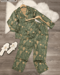 Chuyên sỉ đồ bộ nữ pijama tay dài quần dài họa tiết chất latin