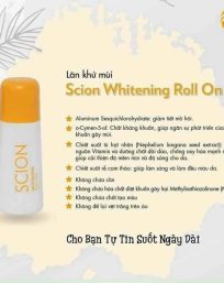 Lăn khử mùi cơ thể Scion Whitening Roll on mẫu mới Chính Hãng - LAN01