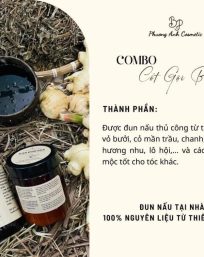 Combo Cốt Gội Bồ Kết Ủ Xả Bưởi Dừa Đun Nấu Thủ Công Phương Anh Cosmetic Tặng Kèm quà - COMBOGOIBP01