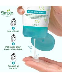 Sữa rửa mặt Simple cho da mụn nhạy cảm 150ml giúp kiềm dầu ngừa mụn - 8710447474419