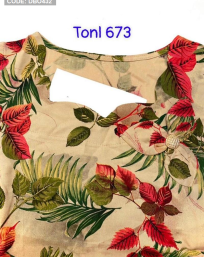 Đồ bộ tonl nữ quần đùi in hoa - DBO432