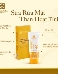 Sữa Rửa Mặt Than Hoạt Tính Hatagold Cosmetics - 8936214120031