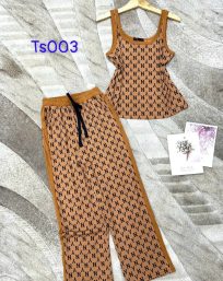 Đồ bộ quần dài áo dây họa tiết - DBO2457