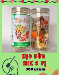 Kẹo Dừa Mix 9 Vị Thơm Ngon 300g - KDM9V