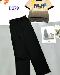Đồ bộ tăm lạnh quần dài áo cổ tròn tay ngắn in chữ YAJ9 - DBO4392