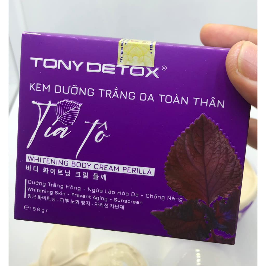 Kem Body Tía Tô Tony Detox  trắng hồng mịn màng