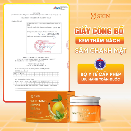 Combo Kem Tẩy Lông + Kem Thâm Nách MQ Skin Sâm Chanh Mật chính hãng