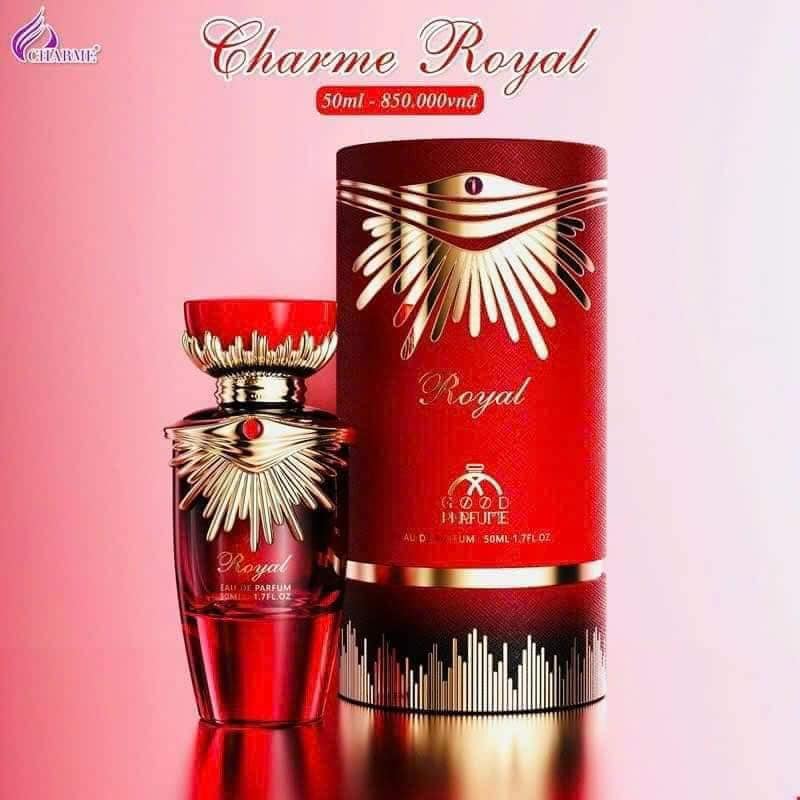 Charme Royal là nước hoa dành cho nữ với mẫu chai được thiết kế lấy ý tưởng từ một công nương của hoàng gia quý tộc