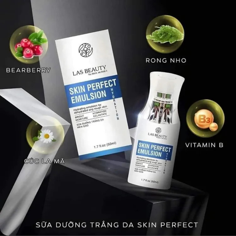 Sữa Dưỡng Rong Nho Las Beauty Skin Perfect Emulsion 50ml