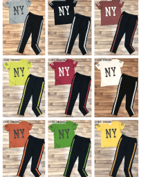Đồ bộ nữ quần dài in chữ NY cao cấp