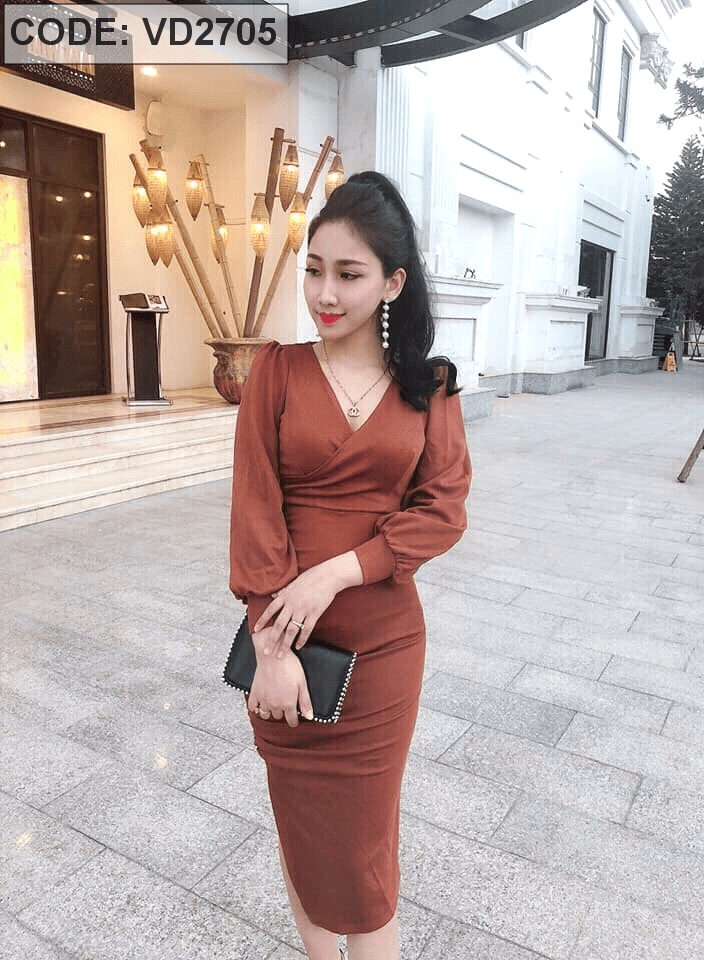 Váy Đầm Mùa Đông Tuổi Trung Niên Đầm Len Trẻ Trung  Ngọc Bích Fashion
