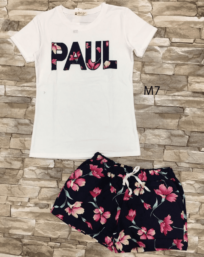Đồ bộ quần đùi chữ Paul