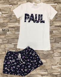 Đồ bộ quần đùi chữ Paul