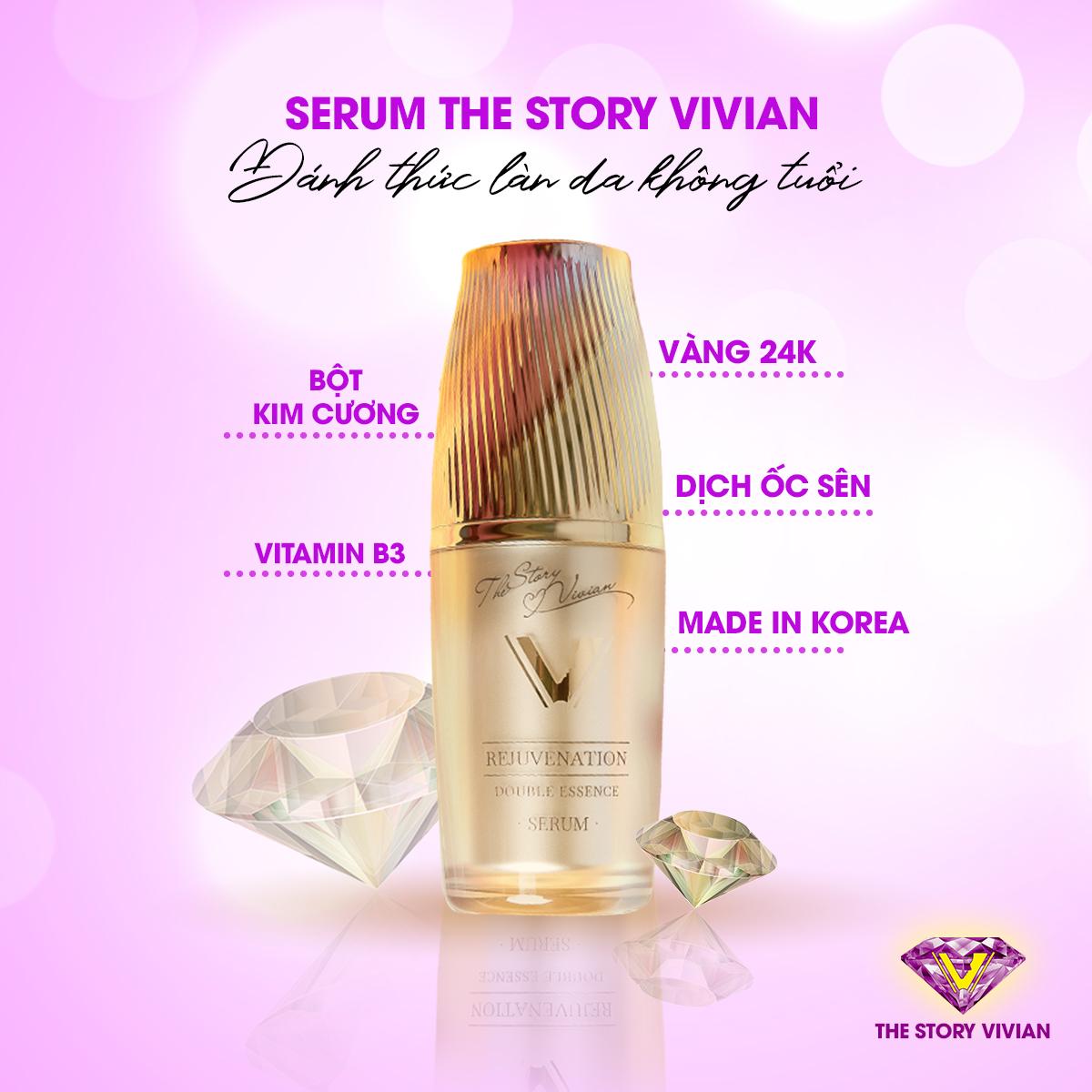 Serum trắng sáng trẻ hóa da The Story Vivian chính hãng