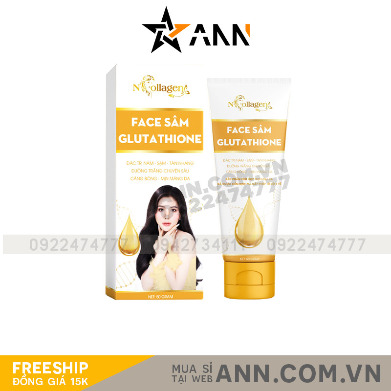 Kem Face Sâm Glutathione N Collagen xoá sạch nám an toàn không kích ứng