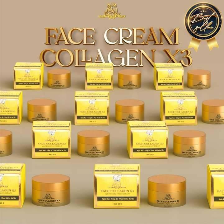 Kem Face Collagen X3 Mỹ Phẩm Đông Anh trị Thâm  Mụn  Nám  Tàn nhang  căng bóng