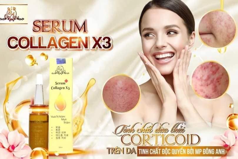 Serum Collagen X3 Cty Đông Anh Chính Hãng  chuyên dùng trong các spa