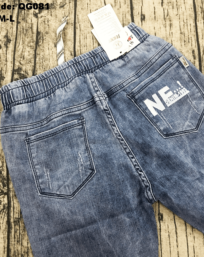 Quần jeans nữ giá rẻ màu xanh nhạt lưng thun
